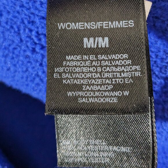 THE NORTH FACE Sweatshirt Coat Fleece Full Zip Jacket Size Medium Purple/Blue - Picture 9 of 10